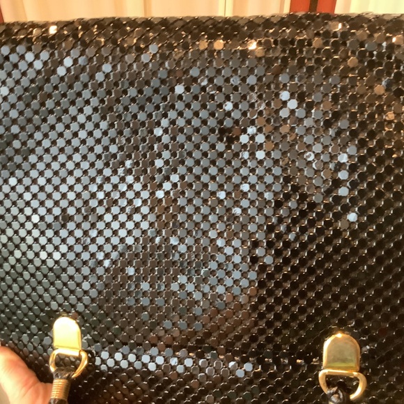 Vintage Cestino Collection Black Metal Mesh Shoulder Bag Purse NWT - Picture 8 of 8